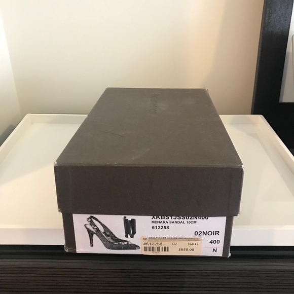 Louis Vuitton Menara Crystal Women's Satin Shoes - Picture 2 of 7